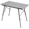 Image de Jawinio Table de camping Table de jardin pliante Hauteur réglable Aluminium Argenté/argenté