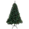 Image de SVITA Sapin de Noël artificiel pliable 180 cm avec 661 branches et support en métal Montage rapide Système de pliage Aiguilles Luvi