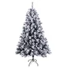 Image de SVITA Sapin de Noël artificiel blanc avec neige avec 661 branches et support en métal (aiguilles Luvi, 180 cm)