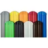 Image de Chapeau de clôture rond PZKR-10 | adapté aux lattes de clôture PZL | PVC dur résistant | clôture en plastique | planches de balcon | facile d'entretien | gris moderne | Hexim