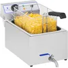 Image de Royal Catering Friteuse Électrique Volume De 17 l Au Total, Dont 11 l D’Huile, 3 000 W, Robinet De Vidange, 60-200 °C, Inox Professionnelle Commerciale