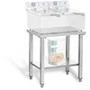 Image de Royal Catering Etagere pour Friteuse Profesionnelle RCSF-15D (Plan de travail 62 x 42 cm, Capacité de charge 150 kg, 2 Niveaux) Acier Inox