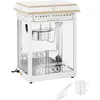 Image de Royal Catering Machine à Popcorn Professionnelle Blanc & Doré, 1 500 W, 220-270 °C, Rendement : 5-6 kg/h, Éclairage Design Rétro Appareil Professionnel Sucré Caramel Distributeur Cinéma