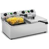 Image de Royal Catering Friteuse Électrique De Restaurant Double Avec Minuterie Professionnelle RCTF 10DB (2 x 10 L, Zone Froide, Thermostat)
