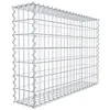 Image de GABIONA Panier à gabions carrés - Panier en pierre à remplir - Résistant aux intempéries - Panier métallique original - Fabriqué en Allemagne - 100 x 70 x 20 cm
