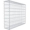 Image de GABIONA | Paniers en gabion carré | Paniers en treillis résistants aux imtempéries | Dimensions 100L x 80h x 20P centimètres