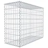 Image de GABIONA - Gabion 100 x 80 x 40 cm - Panier gabion avec maille 5 x 10 cm - Panier métallique galvanisé résistant à la corrosion