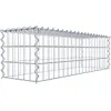 Image de Panier de pierre gabion carré, Largeur de maille 5 x 10 cm, profondeur 30 cm, la culture Panier de type 3, spirale Fermeture, galvanisé 100 x 30 x 30 cm
