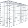 Image de GABIONA Cage en pierre Panneau gabion Typ3 mailles 100 x 60 x 30 cm, 5 x 10 cm, Gabions, Acier galvanisé, Argenté, Jardin