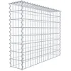 Image de GABIONA Panier de Pierre Gabion carré, Largeur de Maille 5 x 10 cm, Profondeur 20 cm, Panier de Culture Type 3, Spirale Fermeture, galvanisé 100 x 80 x 20 cm