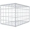 Image de GABIONA Gabion 80 x 50 x 50 cm - Galvanisé et résistant aux intempéries - Panier gabion robuste avec mailles de 10 x 10 cm