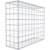Image de GABIONA Panier de Pierre Gabion carré, Mailles 10 x 10 cm, Profondeur 30 cm, Spirale Fermeture, galvanisé 100 x 80 x 30 cm