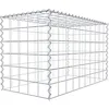 Image de Panier de pierre gabion carré, mailles 10 x 10 cm, profondeur 50 cm, la culture Panier de type 3, spirale Fermeture, galvanisé 100 x 60 x 50 cm