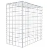 Image de Panier de pierre gabion carré, mailles 10 x 10 cm, profondeur 50 cm, la culture Panier de type 3, spirale Fermeture, galvanisé 100 x 100 x 50 cm