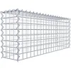 Image de Panier de pierre gabion carré, Largeur de maille 5 x 5 cm, profondeur : 20 cm, la culture Panier type 3, spirale Fermeture, galvanisé 100 x 40 x 20 cm