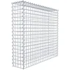 Image de GABIONA Panier de Pierre Gabion carré, Largeur de Maille 5 x 5 cm, Profondeur : 20 cm, la Culture Panier Type 3, Spirale Fermeture, galvanisé 100 x 90 x 20 cm