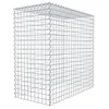 Image de Panier de pierre gabion carré, mailles 5 x 5 cm, profondeur 50 cm, la culture Panier type 3, spirale Fermeture, galvanisé 100 x 100 x 50 cm