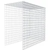 Image de Panier de pierre gabion carré, mailles 5 x 5 cm, profondeur 50 cm, la culture Panier de type 4, spirale Fermeture, galvanisé 100 x 90 x 50 cm