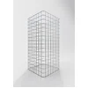 Image de GABIONA - Colonne à gabion - H x L x P : 80 x 37 x 37 cm - Mailles 5 x 5 cm - Gabion carré avec fermeture en spirale résistant à la corrosion
