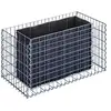 Image de GABIONA Plate-Bande surélevée Panier de Pierre Gabion carré, Largeur de Maille 5 x 10 cm, Longueur 100 cm, épaisseur 50 cm, Spirale Fermeture, galvanisé 100 x 50 x 50 cm