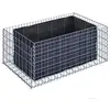 Image de GABIONA Plate-Bande surélevée Panier de Pierre Gabion carré, Largeur de Maille 5 x 10 cm, Longueur 130 cm, épaisseur 80 cm, Spirale Fermeture, galvanisé 130 x 50 x 80 cm