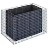 Image de GABIONA Plate-Bande surélevée Panier de Pierre Gabion carré, Largeur de Maille 5 x 10 cm, Longueur 130 cm, épaisseur 80 cm, Spirale Fermeture, galvanisé 130 x 80 x 80 cm