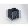 Image de GABIONA - Jardinière surélevée en gabion (H x l x P) : 100 x 70 x 100 cm   Panier de gabion carré pour le jardin   Maillage 5 x 5 cm