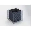 Image de Gabiona - Jardinière surélevée en gabion (H x l x P) : 100 x 80 x 100 cm   Panier de gabion carré pour le jardin   Maillage 5 x 5 cm