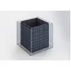 Image de Gabiona - Jardinière surélevée en gabion (H x l x P) : 100 x 90 x 100 cm   Panier de gabion carré pour le jardin   Maillage 5 x 5 cm