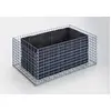 Image de GABIONA - Plates-bandes surélevées pour jardin - Mur carré en gabions en paniers métalliques - Épaisseur 10 cm - Maille galvanisée de 4 mm - Largeur 5 x 5 cm - Usage extérieur