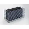 Image de GABIONA Jardinière surélevée pour jardin - Gabions - Panier en fil métallique pour pierres - Rectangulaire - Épaisseur de paroi : 10 cm - Grille en gabion de 4 mm - Grille galvanisée - Maille : 5 x 5