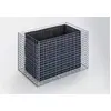 Image de Gabiona - Jardinière surélevée en gabion (H x l x P) : 130 x 80 x 80 cm   Panier de gabion carré pour le jardin   Maillage 5 x 5 cm