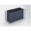 Image de GABIONA Jardinière surélevée pour jardin - Gabions - Panier en fil métallique pour pierres - Rectangulaire - Épaisseur de paroi : 15 cm - Grille en gabion de 4 mm - Grille galvanisée - Largeur des