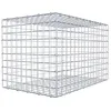 Image de GABIONA Panier à pierre carré - Dimensions des mailles : 5 x 5 cm - Profondeur : 50 cm - Gabion : 80 x 50 x 50 cm (L x H x P) - Anneau en C