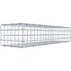 Image de GABIONA Panier à pierre carré - Dimensions des mailles : 5 x 5 cm - Profondeur : 30 cm - Gabion : 100 x 20 x 30 cm (L x H x P) - Anneau en C