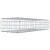 Image de GABIONA Panier à pierre carré - Dimensions des mailles : 5 x 5 cm - Profondeur : 40 cm - Gabion : 100 x 20 x 40 cm (L x H x P) - Anneau en C