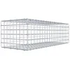 Image de GABIONA Panier à pierre carré - Dimensions des mailles : 5 x 5 cm - Profondeur : 40 cm - Gabion : 100 x 30 x 40 cm (L x H x P) - Anneau en C