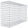 Image de GABIONA Panier à pierre carré - Dimensions des mailles : 5 x 5 cm - Profondeur : 30 cm - Gabion : 100 x 60 x 30 cm (L x H x P) - Anneau en C