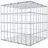 Image de GABIONA Panier à pierre carré - Dimensions des mailles : 5 x 10 cm - Profondeur : 40 cm - Gabion : 40 x 40 x 40 cm (L x H x P) - Anneau en C