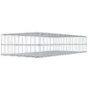 Image de GABIONA Panier à pierre carré - Dimensions des mailles : 5 x 10 cm - Profondeur : 50 cm - Gabion : 100 x 20 x 50 cm (L x H x P) - Anneau en C