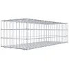 Image de GABIONA Panier à pierre carré - Dimensions des mailles : 5 x 10 cm - Profondeur : 40 cm - Gabion : 100 x 30 x 40 cm (L x H x P) - Anneau en C
