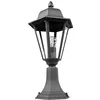 Image de Lindby Luminaire extérieur Edana à intensité variable (Moderne) en Noir Aluminium (1 lampe,à E27), Borne lumineuse borne luminaire pour socle