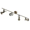 Image de Lindby Plafonnier Perseas à intensité variable (Antique, Classic) en Bronze Métal e. a. pour Salon & Salle manger (à 4 lampes GU10) Luminaire Lampe Plafond Eclerage