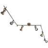 Image de Lindby Plafonnier Perseas à intensité variable (Antique, Classic) en Bronze Métal e. a. pour Salon & Salle manger (à 6 lampes GU10) Luminaire Lampe Plafond Eclerage