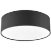Image de Lindby Plafonnier Tissu Sebatin à intensité variable (Moderne) en Gris Textile e. a. pour Chambre coucher (à 3 lampes, E27) Luminaire Lampe Plafond Eclerage Eclairage