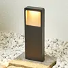 Image de Lucande Lampe pour socle LED Leya, 35 cm, anthracite, métal, IP54