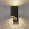 Image de Lindby Applique d'extérieur Palina, détecteur, IP44, anthracite