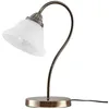 Image de Lindby Lampe a poser LED Mialina en Bronze Verre e. a. pour Salon & Salle à manger (1 lampe,à E27), de Chevet Table