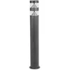 Image de Lindby LED Eclairage Exterieur Lanea (Moderne) en Noir Inox (1 lampe,à), Luminaire Lampe Jardin Borne Lumineuse