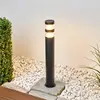 Image de Borne lumineuse LED Lindby Lanea, 60 cm, noir, acier inoxydable, IP44